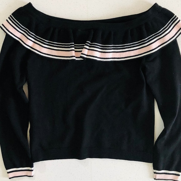 H&M Sweaters - H & M black, pink and white sweater
